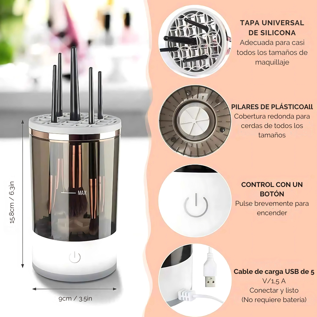 ✨ Limpiador Automático de Brochas – Secado al Instante