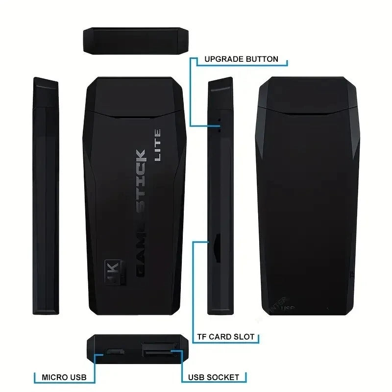 🎮 Consola Retro Game Stick Lite 4K – ¡Más de 10.000 juegos clásicos en tu TV!