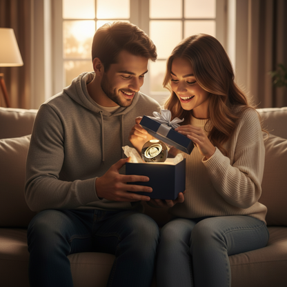 Lámpara 3D Planetas y Luna | Esfera de Cristal Decorativa con Luz LED
