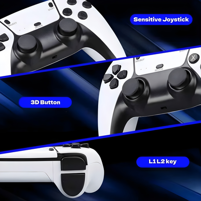 Consola Retro 4K Stick con 20,000+ Juegos | 2 Mandos Inalámbricos | Plug & Play HDMI