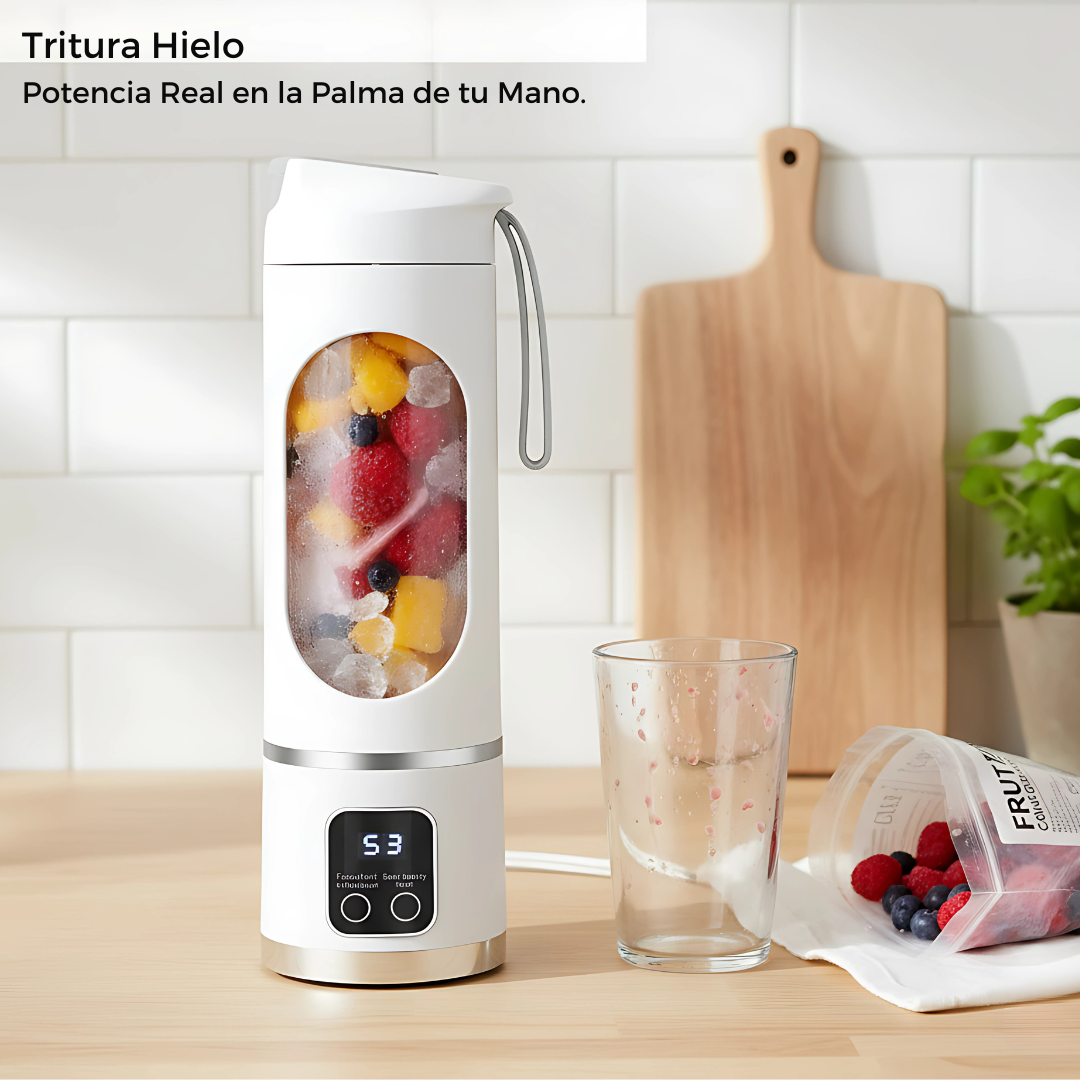 Licuadora Portátil USB-C Recargable | Smoothies en Cualquier Lugar
