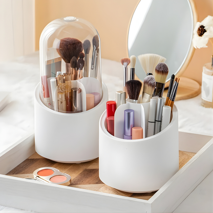 Organizador de Maquillaje con Tapa Antipolvo | Compacto, Moderno y Fácil de Limpiar