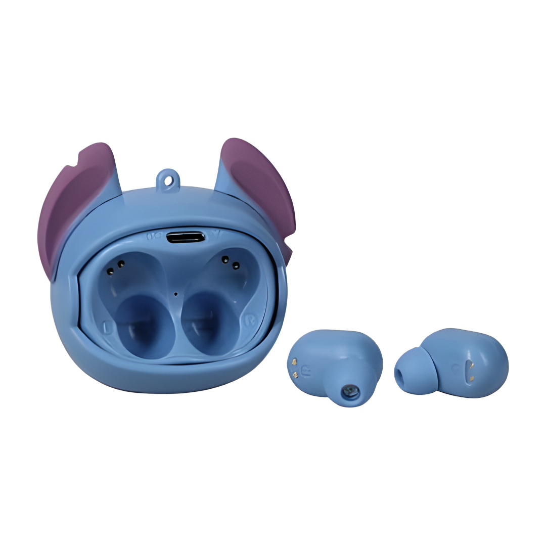 Auriculares Stitch Disney – Estuche de Carga, Control Táctil y Sonido Premium