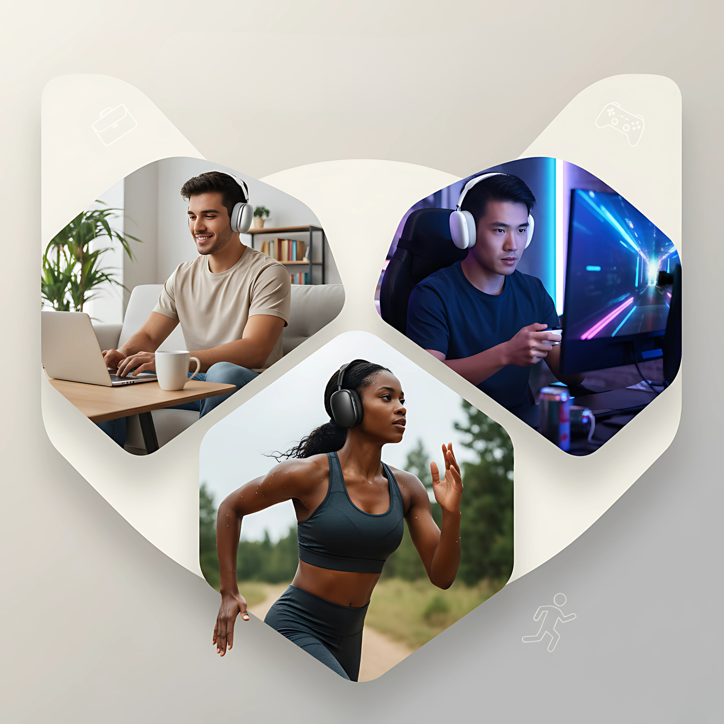 Auriculares Bluetooth  Cancelación de Ruido | Estilo, Comodidad y Sonido Premium