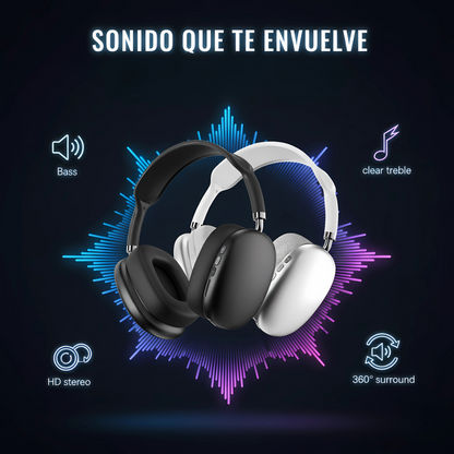 Auriculares Bluetooth P9 con Cancelación de Ruido | Estilo, Comodidad y Sonido Premium