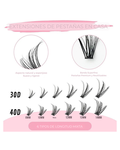Set De pestañas