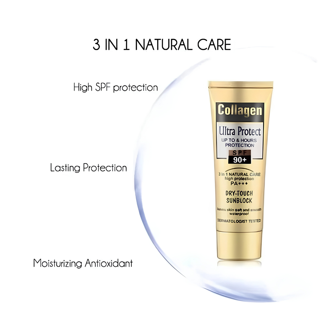 Bloqueador Facial Seco Collagen 3 en 1 SPF 90+ imagen de producto