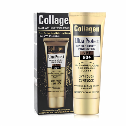 Bloqueador Facial Seco Collagen 3 en 1 SPF 90+ - portada en fondo blanco
