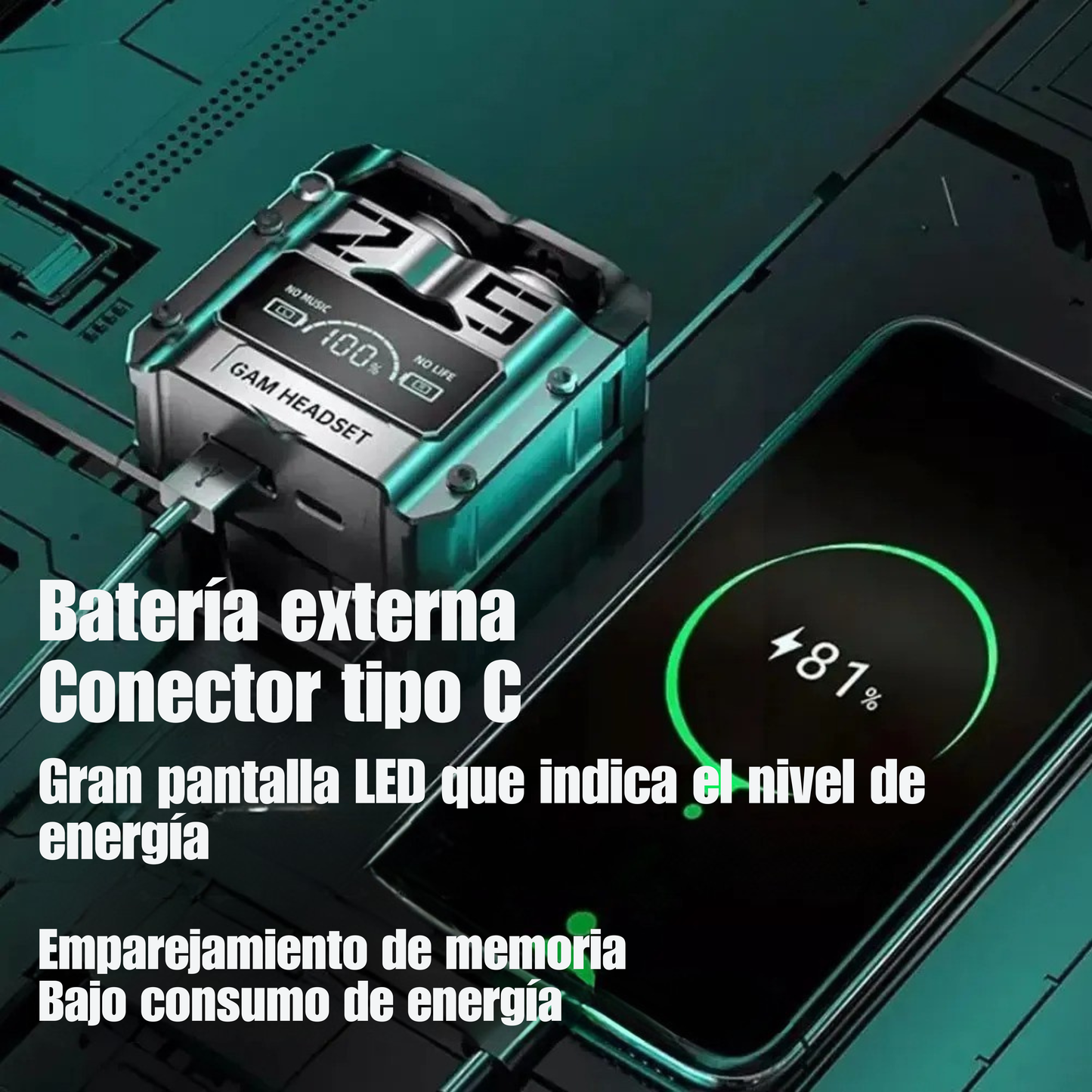 Auriculares M25 Bluetooth 5.3 – Sonido Premium y Batería 180h 🔋